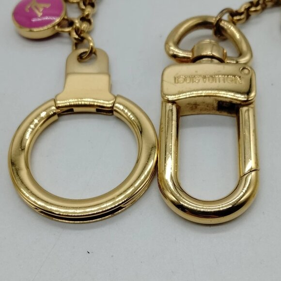 Louis Vuitton Key Ring Gold Pinks 600-060225 - Picture 9 of 10